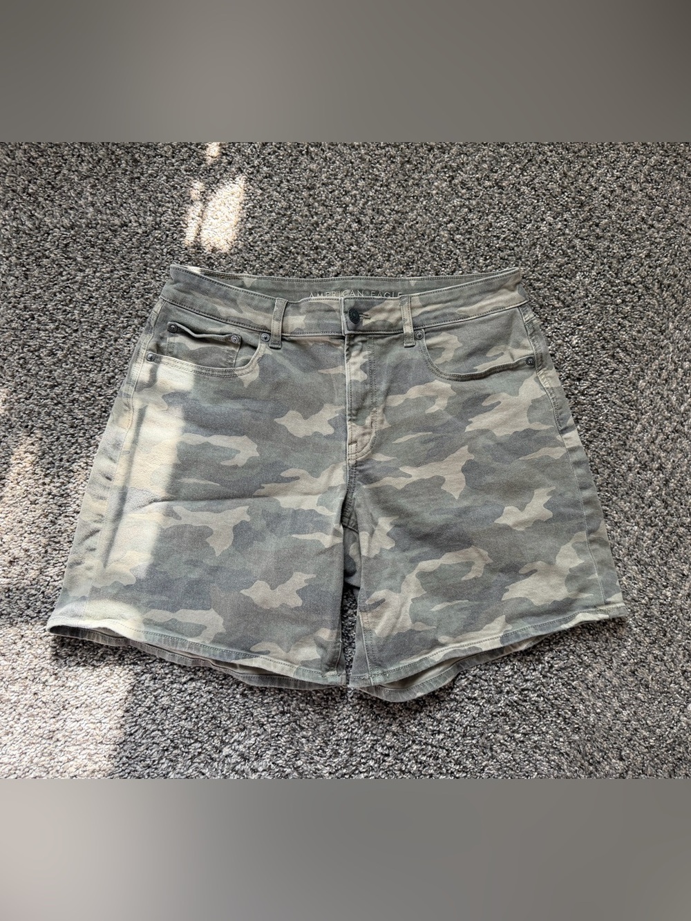 American Eagle Baggy Camo Shorts